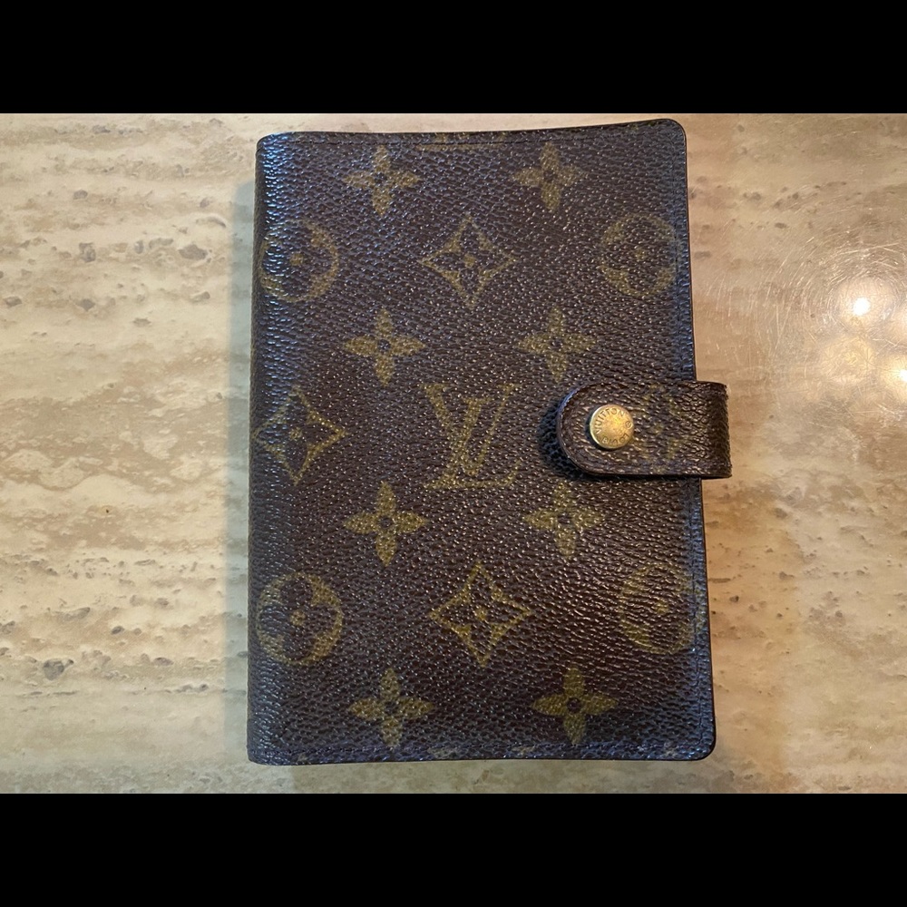 Authentic Louis Vuitton PM agenda brown monogram